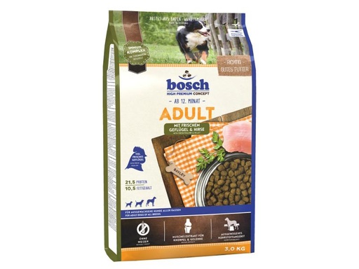[90037656 562019] Bosch Tiernahrung Trockenfutter Adult Geflügel &amp; Hirse, 3 kg