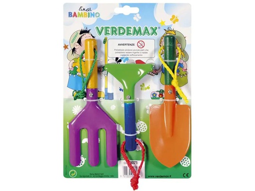 [90037766 721778] Verdemax Gartenwerkzeugset 3-teilig, für Kinder