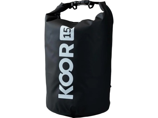 [90227743 1294330] KOOR Dry Bag Zaaino Schwarz 15 l