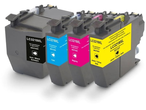 [90227923 1351116] Generic Ink Tinte Brother LC3219 XL Multipack Black/Cyan/Magenta/Yellow