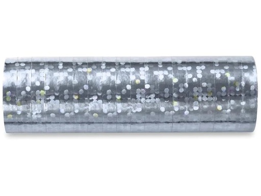 [90227927 1330551] Partydeco Luftschlangen 3.8 m, Silber