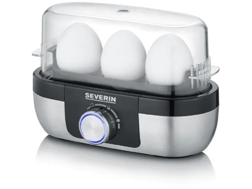 [90228096 1362232] Severin Eierkocher EK 3163, Schwarz/Silber