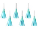 Partydeco Partypfeife Hellblau, 12.5 cm, 6 Stück