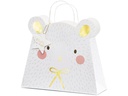 Partydeco Geschenktasche Eisbär 31.5 x 27 x 10 cm, Weiss