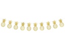 Partydeco Girlande Ananas 150 x 13 cm, Gold
