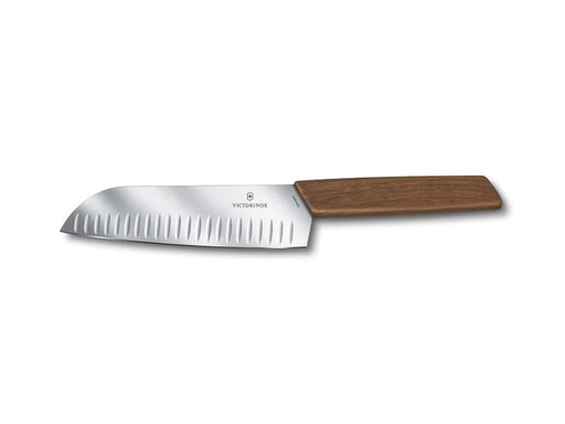 [90037914 741203] Victorinox Santokumesser Swiss Modern 17 cm Nussbaumholz