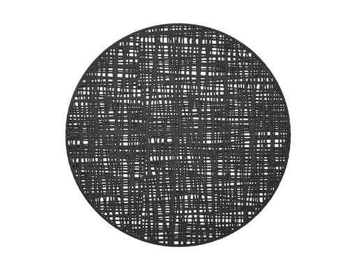 [90037956 1032681] Zeller Present Tischset Scribble Ø 38 cm, Schwarz