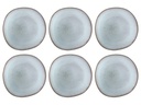 Villeroy & Boch Speiseteller Lave 6 Stück, Blau/Türkis