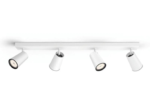 [90228444 1322303] Philips Aufbauspot Paisley, 4 x GU10, 5.5 W, Weiss