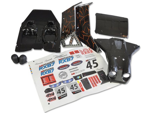 [90228494 1339048] Amewi Karosserieteile RXB7 Schwarz 1:7