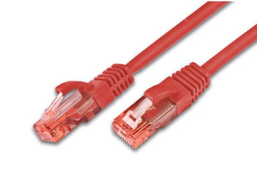 [90037999 229609] Wirewin Patchkabel RJ-45 - RJ-45, Cat 6, UTP, 0.5 m, Rot
