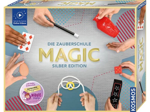 [90228829 1341911] Kosmos Zauberkasten Die Zauberschule Magic – Silber Edition