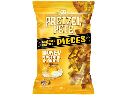 [90228955 1361459] Pretzel Pete Bretzel Pieces Honey, Mustard &amp; Onion 160 g