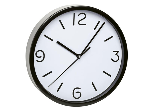 [90038049 995491] TFA Dostmann Wanduhr Analog Ø 20 cm, Schwarz