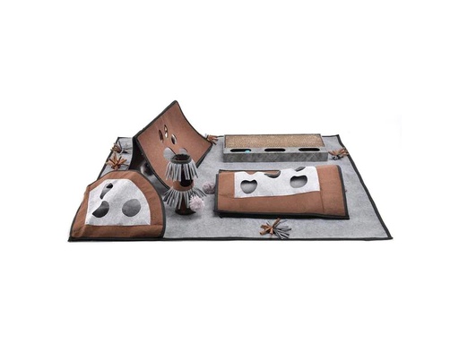 [90229029 1353184] CanadianCat Katzen-Spielzeug Activity Teppich Coleen, 90 x 110 x 27.5 cm