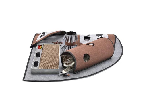 [90229048 1353183] CanadianCat Katzen-Spielzeug Activity Teppich Calvin, 90 x 90 x 20 cm