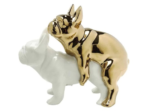 [90229115 1155596] Kare Love Dogs Weiss/Gold