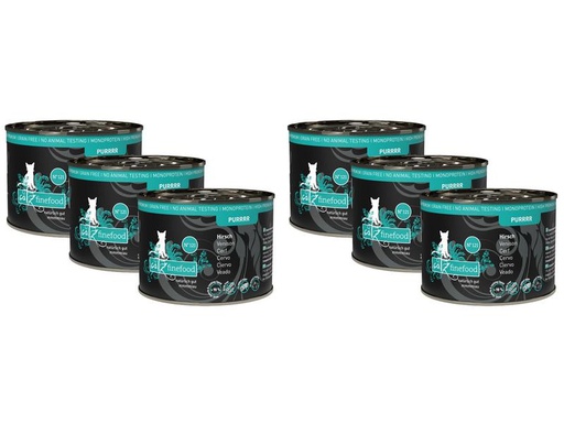 [90229216 1293804] catz finefood Nassfutter Purrrr No.121 Hirsch, 6 x 200 g