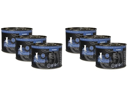 [90229222 1293800] catz finefood Nassfutter Purrrr No.117 Truthahn, 6 x 200 g