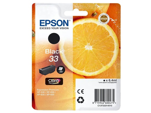 [90038182 630028] Epson Tinte T33314012 Black