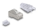 Delock Stecker RJ45, FTP, Cat.6 50 Stück, Transparent