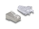 Delock Stecker RJ45, FTP, Cat.6 50 Stück, Transparent