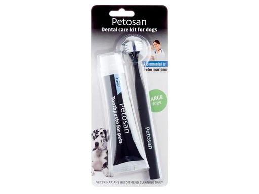 [90229733 1360672] Petosan Zahnreinigung Dental Kit Zahnpasta &amp; Bürste, L