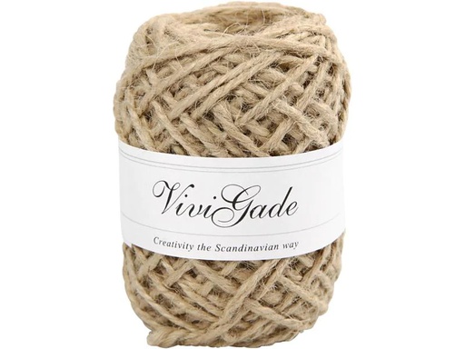 [90038264 1085353] Creativ Company Kordel aus Hanf 1 mm/2 mm x 30 m, Beige