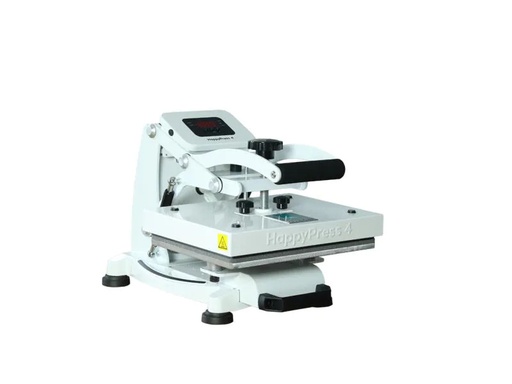 [90038312 1077377] Happy Fabric Transferpresse HappyPress 4, A4 Weiss, Auto-open