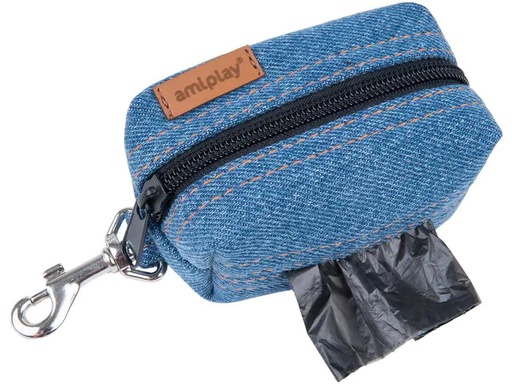 [90229869 1359318] amiplay Beutelspender Denim, 9 x 5 x 4 cm