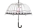 Esschert Design Schirm Vogelkäfig Rosa/Schwarz/Transparent