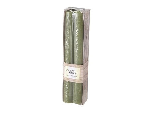 [90229977 1344748] Boltze Stabkerze Melia 20 cm, Grün, 4 Stück