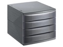 Rotho Schubladenbox Quadra 4 Grau