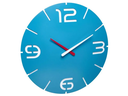 TFA Dostmann Funk-Wanduhr Contour Blau, Ø 35 cm