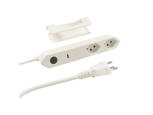 [90230167 1358924] STEFFEN Steckdosenleiste STEBA IQ 2xT13 1xUSB-C PD 18W Weiss