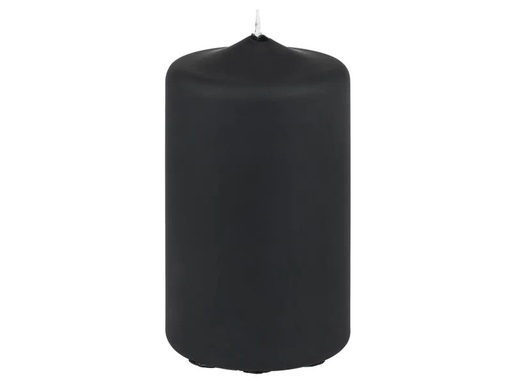 [90230312 1356382] Herzog Kerzen AG Zylinderkerze Samt 12 x 7 cm, Schwarz matt