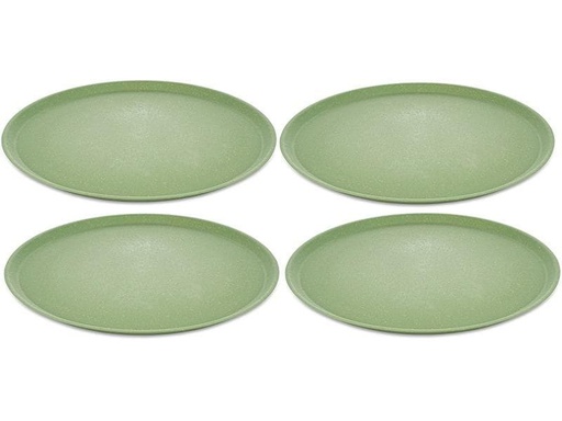[90230404 1350264] Koziol Speiseteller Connect 25.5 cm, 4 Stück, Grün