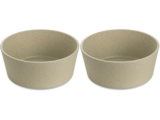 [90230423 1350474] Koziol Schale Connect 12.3 cm, 2 Stück, Sand/Gelb