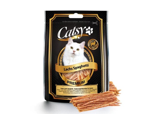 [90230625 1356640] Catsy Katzen-Snack Lachs Spaghetti, 50 g