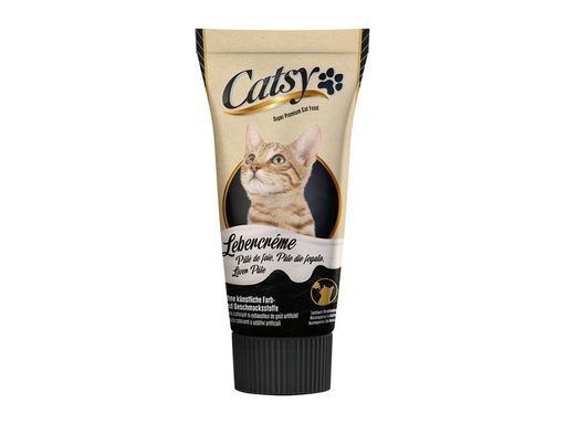 [90230628 1356641] Catsy Katzen-Snack Lebercrème Premium, 75 g