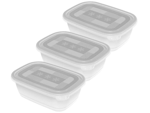 [90003831 1125116] Rotho Vorratsbehälter Freeze 3 Stück, 1 l, Transparent
