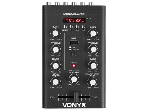 [90038890 1058556] Vonyx DJ-Mixer STM500BT