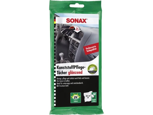 [90232023 313999] Sonax Reinigungstücher-Set Kunststoff 10 Stück