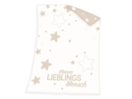 [90232133 1346115] Herding Kuscheldecke Lieblingsmensch 75 x 100 cm