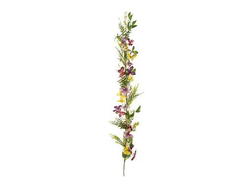 [90232136 1331184] Dekomat AG Kunstpflanze Girlande mit Schmetterlingen und Blüten 160 cm