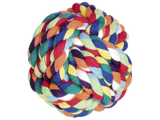 [90232417 1369896] Nobby Hunde-Spielzeug Knotenseil-Ball, Mehrfarbig