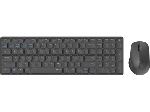 [90232503 1334454] Rapoo Tastatur-Maus-Set 9700M Ultraslim