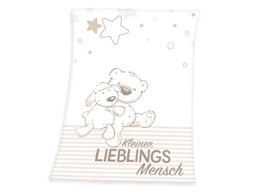 [90232549 1346108] Herding Kuscheldecke Lieblingsmensch 75 x 100 cm