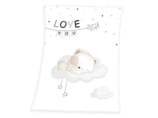 [90232571 1346114] Herding Kuscheldecke Sleeping little bear 75 x 100 cm