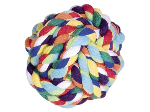 [90232572 1369895] Nobby Hunde-Spielzeug Knotenseil-Ball, Mehrfarbig